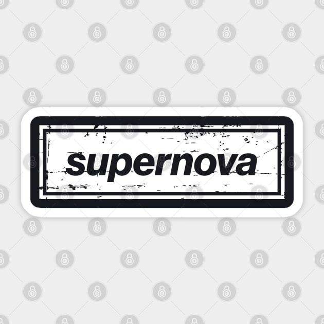 Champagne Supernova - The Mancunian Indie Anthem White Sticker by Butter Creative
